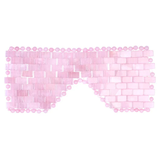 Rose Quartz Crystal Eye Mask