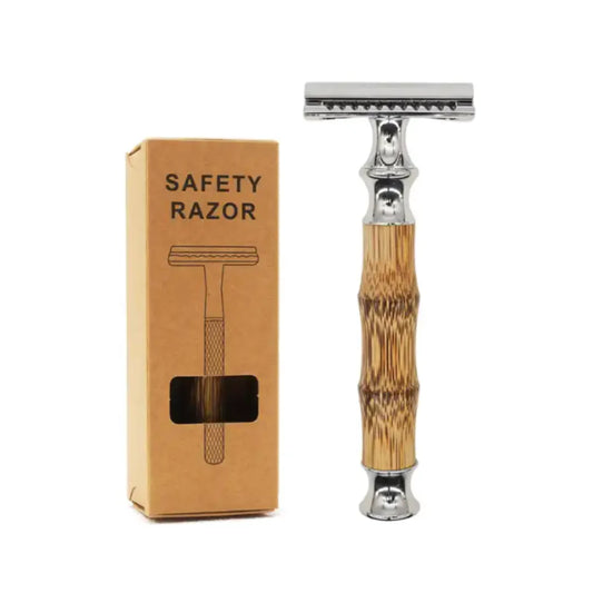 Bamboo Steel Razor Set - With Blades